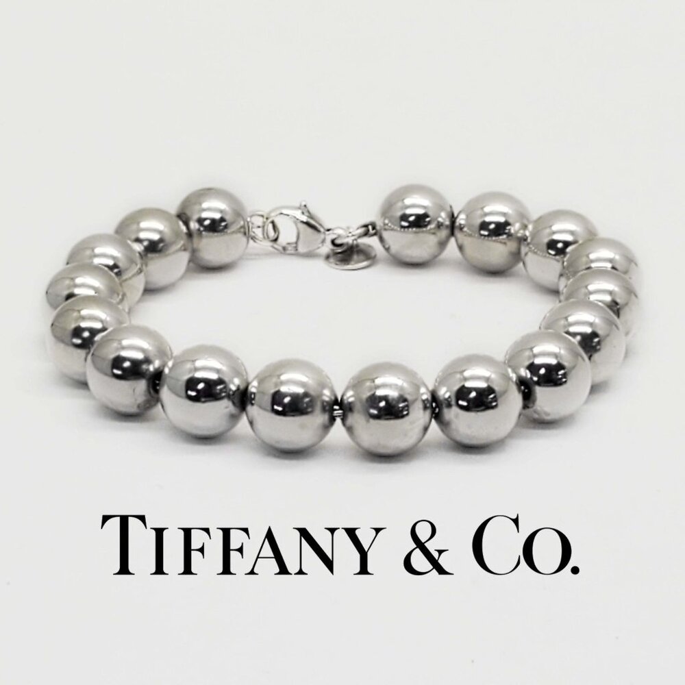 Tiffany & Co HardWear 10mm Ball Bracelet Sterling Silver Medium